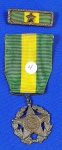 4 - BRASIL - MEDALHA MILITAR - "UM DECÊNIO" - MEDALHA, BARRETA - MEDALHA COM No. DO DECRETO - MÓDULO MENOR - 27 mm - DECRETO No 4.238, DE 15 DE NOVEMBRO DE 1901."Crea uma medalha militar como reconhecimento de bons serviços prestados pelos officiaes e praças do Exercito e Armada."