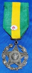 19 - BRASIL - MEDALHA MILITAR - "DOIS DECÊNIOS" -  "PRATA" - MEDALHA  - MÓDULO DE 33 mm - DECRETO No 4.238, DE 15 DE NOVEMBRO DE 1901."Crea uma medalha militar como reconhecimento de bons serviços prestados pelos officiaes e praças do Exercito e Armada."