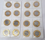 OLIMPÍADAS BRASIL 2016- Raro álbum das 16 moedas comemorativas das olimpíadas RIO 2016, ambas no valor de 1 real e acondicionadas em álbum original medindo 17 x 9CM. Excelente estado de conservação.