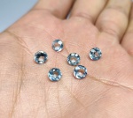 Precioso lote de Belíssimos Topázios Sky Blue , composto por 06 unidades totalizando 5.79 cts , clássica lapidação diamante medindo aprox 6.2 x 4.2 mm cada . Excelente qualidade e clareza VS/VS1 . oportunidade única para montar uma joia de qualidade . Origem Brasil.
