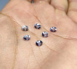 Precioso e raro lote de Belíssimas Tanzanitas , composto por 06 unidades totalizando 3.07 cts , clássica lapidação oval brilhante medindo 5.0 x 3.5 mm cada . Excelente qualidade e clareza IF. oportunidade única para montar uma joia de qualidade . Origem Tanzânia , África .