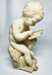 ANTONIO CANOVA - CLÁSSICA ESCULTURA ( BOY SITTING WRITING IN BOOK ) FINAMENTE EXECUTADA EM BLOCO DE MÁRMORE DE EXCELENTE QUALIDADE COM BELAS CURVAS E RICO MOVIMENTO. ANTIGA REPRODUÇÃO ITALIANA ASSINADA CANOVA. MEDE APROX 40 X 18 X 20 CM. BOM ESTADO DE CONSERVAÇÃO, POSSUI DISCRETO REPARO NA BASE.