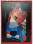 INOS CORRADIN com certificado 70 X 50 CM - ''Equilibrista'' da série Equilibristas. Clássica e belíssima pintura finamente executada em técnica de óleo sobre tela com ricas colorações e finos traços do excepcional artista, mede 70 x 50 cm, assinado no canto inferior esquerdo. Emoldura em moldura de madeira pintada em vermelho vibrante medindo 53 x 73 cm. Perfeito estado de conservação, acompanha certificado emitido pelo artista autenticado em cartório. Artista premiado e catalogado. NOTA: Equilibrista foi o tema que consagrou o artista , tema esse muito desejado e hoje muito raro no mercado devido a alta procura . Valor de mercado para essa obra varia de 8 a 10 mil reais , oportunidade . Acompanha elegante moldura nova . 1929 Nasce em 14 de novembro, em Vogogna, Piemonti, Itália. Com alguns meses seus pais transferem-se para Montreaux, Suíça Francesa, onde permanece até os 5 anos de idade. Depois, volta para a Itália, em Castelbado, Província de Padova, terra de seus pais, onde passa a infância e juventude. 1945Estuda pintura com o professor Tardivello. 1947Colabora com o pintor Pendini na execução de um mural alusivo aos mártires da resistência italiana, em Castelbaldo, Padova Itália. 1950Chega ao Brasil, estabelecendo-se em Jundiaí, São Paulo. 1951Conhece o pintor argentino Osvaldo Navarro que dirige o Atelier Cooperativa Politone na Vila Mariana, São Paulo. É convidado a fazer parte do núcleo artístico do qual participam, entre outros, os pintores: Ian Woronieki e Geraldo Trindade Leal e mais cinco pintores. 1952Convidado a participar do II Salão Paulista de arte moderna de São Paulo. 1953Chega a Salvador da Bahia com o pintor Trindade Leal. Conhece o grupo artístico baiano da época: Mário Cravo Júnior, Rubens Valentin, Aguinaldo dos Santos, Caribè, Raimundo de Oliveira, Pancetti, Jenner Augusto, Wilson Rocha e Mirabeau Sampaio, o crítico Wilson Rocha e o cantor e compositor Dorival Caymmi. 1954Convidado a participar do Salão Nacional de Arte Moderna do Rio de Janeiro.Osvaldo Gil Navarro o convida a participar da equipe de cenógrafos do Ballet do IV Centenário de São Paulo. Executa cenários para ballet e peças teatrais para Rugero Giacobbi e Aldo Cravo.1955Continua ativo como cenógrafo. 1957Começa uma nova fase de sua vida. Chega a Ibiúna, São Paulo, onde pinta e trabalha com os madeireiros que na época tinham na madeira sua principal fonte de economia, de onde extraia madeira para sua pequena fábrica de brinquedos. Nesta cidade, conhece o seu primeiro e mais importante marchand: Américo Reisfeld, que após cessar suas atividades é sucedido por seu genro, o Sr. Josef Bar-Tzion, que o representa em diversas exposições internacionais. 1960Casa-se com Maria Helena Rolin Carmelo com a qual teve três filhos. 1976É representado pela Sra. Carla Surian Albori com exclusividade européia. 1977Faz sua primeira exposição individual na Galeria de Arte André São Paulo, hoje denominada Nova André Galeria, onde trabalhou com exclusividade para André Blau, desde o começo da década de 60. 1979Contratado para pintar um cenário 8 x 11m para o teatro de Rovigo Itália 1990A Prefeitura de Jundiaí adquire 5 obras, com motivos religiosos, que estão expostos no Velório Municipal Adamastor Fernandes. 1993A Prefeitura Municipal de Jundiaí lhe presta uma homenagem pelos seus 40 Anos de Pintura, organizando uma exposição retrospectiva no Paço Municipal Nova Jundiaí, com obras emprestadas por inúmeros colecionadores. 1997Lança o livro La Visione Incantata na Nova André Galeria, em S.Paulo, com uma exposição. (livro lançado simultaneamente no Brasil e na Europa), lançado por Edas Edizioni DArte Surian. 2001Lança seu livro Venticinque Anni di mostre in Europa, lançado por Edas Edizioni DArte Surian. 2002A Companhia Italiana Costa Navegações lança ao mar o navio Costa Atlântica em Veneza e o contrata para decorar suas cabines com 800 serigrafias e 42 óleos sobre tela.Passa a fazer parte dos anais da Câmara Federal com discurso feito pelo Deputado Federal André Benassi ressaltando sua importância na pintura no Brasil e exterior. 2004Comemora 50 anos de pintura com uma super exposição no Hotel Intercontinental, na Al.Santos em S.Paulo, onde lançou seu livro 50 Anos de Pintura, editado por Auderi Martins. 2005É solicitado pela Prefeitura Municipal de Jundiaí, através do Prefeito Ary Fossen para criar um selo comemorativo dos 350 anos da cidade. Este selo também foi lançado pela Empresa Brasileira de Correios e Telégrafos. 2006É homenageado pela Associação Terapêutica de Estimulação Auditiva e Linguagem - ATEAL, juntamente com a Prefeitura Municipal de Jundiaí, em função de sua benemerência com as crianças assistidas dessa ONG, que inclusive reproduziram de forma singular algumas de suas obras. 2007Pinta o óleo sobre tela Tributo à Serra do Japi (l,80 x 9,00m), cuja réplica transformada num painel de 9,00 e 4,5 metros, encontra-se em exposição permanente na Rodoviária de Jundiaí, a convite do Prefeito Ary Fossen. 2008Lançamento do documentário INOS que traça um panorama de sua vida artística nos seus 56 anos de carreira, bem como curiosidades de sua vida pessoal. 2009Ano em que Inos completa 80 anos. As comemorações começaram em maio, na Itália, onde ele foi homenageado pela Prefeitura de Padova, através do Prefeito Flavio Zanonato, com uma exposição num Palácio Medieval do século XVI, na Salla della Gran Guardia na Piazza dei Signori.Em setembro, Inos fecha as comemorações com uma grande exposição na Nova André Galeria, onde trabalhou com exclusividade por 30 anos. Inos retorna à sua velha casa, depois de percorrer um longo caminho com mais de 200 exposições internacionais.Ainda em 2009,lança a 2ª edição do livro 50 Anos de Pintura com uma noite de autógrafos na Livraria da Vila, Al.Lorena em S.Paulo; 2010A Prefeitura de Jundiaí, por iniciativa do prefeito, Sr. Miguel Haddad, presta-lhe uma homenagem pelos seus 80 anos com uma exposição de esculturas e fotos de sua carreira ao lado de familiares e celebridades do mundo das artes, da música e da política nacional e internacional. O momento mais emocionante da homenagem foi o espetáculo musical, organizado por sua assessora Sandra Carnio, chamado Um concerto para Inos com músicas que retrataram momentos marcantes da vida do pintor, tendo à frente a cantora Clarina Fasanaro e músicos convidados.A convite do artista Ivald Granato passa a integrar o Grupo dos Onze (G11). O referido grupo é composto de renomados artistas da atualidade, dentre eles Cláudio Tozzi, Mario Gruber, Peticov, entre outros.A escultura O Saxofonista é escolhida para premiar sessenta grandes nomes da indústria musical brasileira no evento Expo Show Business, promovido por Tom Gomes. Dentre os premiados, Dody Serena, empresário do cantor Roberto Carlos, Guto Graça Mello, produtor musical da TV Globo, Marcelo Castello Branco, presidente da gravadora EMI e José Celso Guida, diretor geral da gravadora Biscoito Fino. 2011É homenageado com a exposição Gabinete de Arte Inos Corradin na Câmara Federal Brasília - DF , por ocasião do Momento Itália/Brasil. Inos que chegou ao Brasil na década de 50 é um símbolo da ligação e amizade entre brasileiros e italianos. 2013É homenageado na cidade de Padova - Itália, com o prêmio "Città di Padova 2013" pela sua trajetória artística.