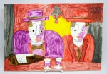 ASFADUROFF NIBBES - Rara e linda pintura finamente executada em técnica de óleo sobre cartão de técnica mista medindo 34 x 50 cm. Com belos traços de técnica encáustica com ricas colorações. Assinada no C.S.D. Perfeito estado de conservação. NOTA: Uruguaio radicado no Brasil, Nibbes é um pintor de alma celeste que atravessa fronteiras com suas obras coloridas numa busca do desequilíbrio de suas formas. Formas que fogem da simetria acadêmica, e que nos fazem mergulhar num universo único, particular, permeado de alegria.Nibbes mora no Brasil desde 1998 e já realizou exposições no Uruguai e participa de Bienais como artista convidado; destacando-se na Bienal da República da Coréia do Sul em 1997 expondo sua técnica mista de encaustica sobre tela. O artista é representado por Galerias de Artes no Canadá, Estados Unidos, Brasil e Uruguai. Seus primeiros contatos com a Pintura aconteceram em 1965|1967 no Colégio Liceu Onze de Cerro, no Montivideo onde foi aluno dos pintores Luiz Azevedo e Torres Garcia.1970 | 1980 - Foi representado pelas Galerias de Artes do Canada e de Nova York, tendo trabalhos seus levados à leilão pela Sothebys NY, como artista Sul Americano ao lado de nomes importantes como Torres Garcia, Pedro Figari e José Cúneo. 1984 | 1990 realiza exposições no Uruguai e participa de Bienais destacando-se na Bienal da República da Coréia do Sul em 1997. Em 2011 sua exposição "Carlitos, está Amando?" chega no Espaço Cultural Zumbi dos Palmares da Câmara dos Deputados em Brasíia.