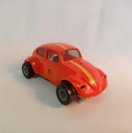 Fusca autorama, 1/32,  Cox , faltando faróis e lanternas, sem caixa, funcionando (6 volts)