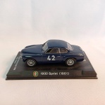 Alfa Romeo 1900 Sprint 1951 - Monza Coppa Intereuropa 1594 - Piero Carini - Carro de coleção em miniatura diecast fabricado pela italiana Metro. Escala 1/43. Base original. As rodas giram livremente e os pneus são em borracha.