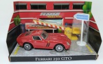 Diorama Burago Ferrari Race & Play  Ferrari 250 GTO -  vermelha  metal -  escala 1:43   item de coleção no display original, sem a cartela - não manuseado   sem avarias