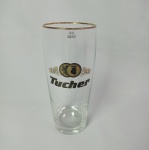 Lindo copo de cerveja da cervejaria alemã Tucher Brewery - Feito em vidro. Mede 16,5cm de altura. Para 400ml de cerveja.