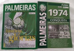 Lote 2 revistas do Palmeiras para torcedores /colecionadores - Palmeiras: Sua História, Suas Glórias (edição histórica)  ano 1 Nº2 Editora On Line e Palmeiras: 1974  A Inesquecível Conquista em Cima do Corinthians -  ano  1 Nº 2  Editora On Line -  Exemplares de coleção bem conservados  capas com leves sinais pelo armazenamento  miolos muito bem conservados sem rasgos, grifos e /ou anotações  peso total: 460 gr.