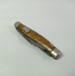 Antigo Canivete HXP - com 3 lâminas. Totalmente aberto mede 21,5cm de comprimento e fechado mede 10cm