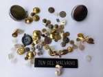 MILITARIA - Interessante `fundo de gaveta` com botões, distintivos e outros da Polícia Militar/ Força Pública.
