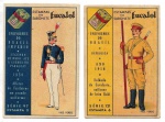 22 Colecionismo/ Estampas Eucalol - Duas estampas Eucalol com o tema dos Uniformes Militares brasileiros. Material em bom estado, mas com as marcas dos seus mais de 70 anos.