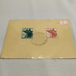 (07) MILITARIA - POSTAL ALEMÃO da Segunda Guerra Mundial. `Este item não Promove ou glorifica violência ou intolerância racial. Está à venda apenas para fins de preservação da memória histórica. A organização do leilão não faz apologia a quaisquer movimentos políticos ou ideológicos, e repudia qualquer ideologia de cunho racista.`