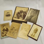 (24) - MILITARIA - LOTE de FOTOGRAFIAS DA ÉPOCA DO IMPÉRIO DO BRASIL, com Militar Uniformizado (Guerra do Paraguai).