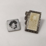 9. (2) Pins Soviéticos com o busto de LÊNIN