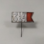 5. Pin Soviético em formato de alfinete comemorativo aos 50 Anos da Revolução Comunista do Outubro Vermelho na União Soviética, URSS. 1917-1967