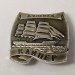 20. Militaria. Lindo Pin da Marinha Soviética. Marca do fabricante no verso.