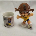 COLECIONISMO - Boneco Promocional do BAIANINHO e XÍCARA de Café das CASA BAHIA.