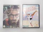 Vídeo Game - Lote com 2 Jogos para PC - HALF-LIFE 2 e BEACH SOCCER - Ambos não foram testados - Vendido no estado -  DVD ROM e CD-ROM - Medida de cada embalagem: 19 x 14 cm.