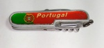 Antigo Canivete Multifuncional 7 funções - Souvenir de Portugal - Aço Inox- Medida aberto: 14 cm x Medida fechado: 8 cm.