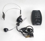 Antigo Kit - Aparelho telefônico Headset com fone - EARSET - Conservados - No estado - Porém não foram testados - Medida do aparelho de discar: 14 x 9 x 5 cm.