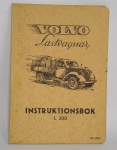 RARO - Original Livro - VOLVO Lastvagnar L 200 - InstruktionBok - Ano: 1948. Goteborg - Possui 50 páginas com ilustrações, textos e mapa - Item para colecionador - Muito conservado - Brochura - Idioma: Sueco - Medida: 21 x 15 cm.