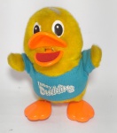 Antigo Brinquedo Interativo - Patinho Engraçado ''Funny Ducking'' - À pilha - Emite som típico de pato, mexe a boca e anda divertidamente - Medida: 17 x 17 x 17 cm.