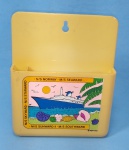 Raro Porta Recado promocional do antigo Cruzeiro S/S Norway / Anos 80 - Hong Kong com ímã - Podendo ser usado também na parede - Estrutura em plástico rígido - Medida: 14 x 11 x 2,5 cm.