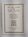 Antigo Livro Maçônico - RITUAL DO GRAU 19  - Grande Pontífice .'. Do Supremo Conselho do Brasil para o Rito Escocês Antigo e Aceito - 3ª Serie - Possui assinatura e carimbo de Autenticidade - RJ - 1985 - Com 40 páginas - Possui pequenas marcações de caneta - Medida: 15,5 x 12 cm.