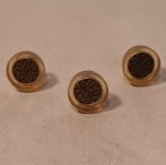Três  Antigos puxadores de Acrilico da dec. 1960/1970 Medida aproximada 4 cm de diametro