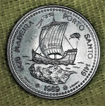 Moeda de Portugal - 100 escudos - 1989 - Descoberta da Ilha da Madeira