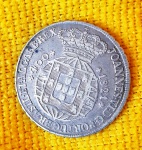 PORTUGAL - 400 Réis - 1821 - Prata (0,917) - 14,6 g - 36 mm - KM# 358 - Rei Dom João VI - Fabulosa Peça!