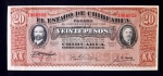México (Chihuahua)   1915 - 20 Pesos - Excepcional Estado de Conservação