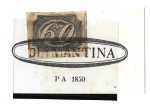 BRASIL - Numeral Inclinado 60 Réis - com carimbo DIAMANTINA