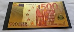 EURO - 12 LINDAS CÉDULAS FANTASIA EM PAPEL CARTONADO METALIZADO DOURADO DA CÉDULA DE 500 EUROS EM ESTADO FLOR DE ESTAMPA DE CONSERVAÇÃO