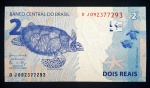 BRASIL - Cédula de 2 Reais de 2016 - Série DJ - C336 - Meirelles/Goldfajn - Flor de Estampa