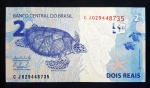 BRASIL - 2 Reais - Série CJ - Levy / Tombini - Flor de Estampa
