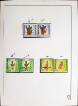 RARIDADE - LAOS - 1970 - 16 selos - Royal Ballet Apoio às Vítimas da Guerra (Para aumentar a receita para as vítimas da guerra, o Reino do Laos re-editou o conjunto de selos Ramayana Ballet impressos em francês Apoio às vítimas da guerra ( Soutien aux Victimes de la Guerre ) e sobretaxaram 5K) - sem carimbo afixados em HAWID em folha de ábum