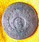 Brasil - 80 réis c/c 40 réis - 1829 B - Bahia - C666 - Cobre - Império
