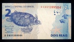 BRASIL - Cédula de 2 Reais de 2016 - Série EC - C336 - Meirelles/Goldfajn - Flor de Estampa