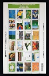 FOLHA DE SELOS - C2113/36 -  24 SELOS - XVI COPA DO MUNDO DE FUTEBOL - FRANÇA 98 - FUTEBOL ARTE