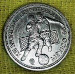 MOEDA DE PORTUGAL - ANO - 1986 - 100 ESCUDOS - XIII MUNDIAL DE FUTEBOL - MEXICO 86 - BEM CONSERVADA