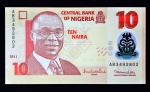 Nigéria - 10 naira - 2011 - FE - Polímero
