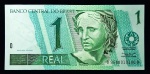BRASIL - 1999 - Cédula de 1 Real  Série BB - 1ª Família do Real - Pedro Malan  / Armínio Fraga - C251 - FLOR DE ESTAMPA