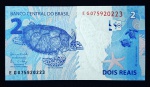 BRASIL - Cédula de 2 Reais de 2016 - Série EG - C336 - Meirelles/Goldfajn - Flor de Estampa