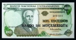 MOÇAMBIQUE - Cédula de grande formato - 1000 Escudos - 23.05.1972 - FLOR DE ESTAMPA