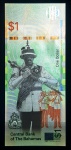 Bahamas - 1 Dollar - 2017 -  Flor de Estampa