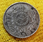 BRASIL - 200 Reis - 1868 - Império - prata - 3º SISTEMA MONETÁRIO - 3º TIPO - P628