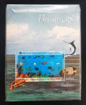 Brasil 1998 - Álbum Completo oficial emitido pelos correios com todas as emissões do ano - Selos comemorativos, regulares, séries e blocos, todos sem carimbo e com goma.