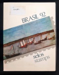 Brasil 1992 - Álbum Completo oficial emitido pelos correios com todas as emissões do ano - Selos comemorativos, regulares, séries e blocos.